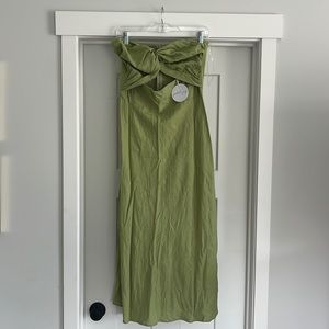 Petal & Pup strapless dress. Size 6. Sage green color.